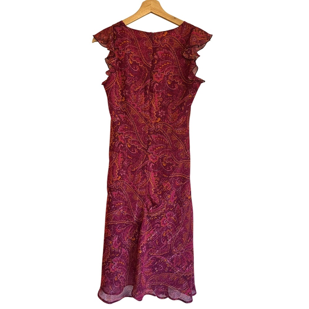 Un Deux Trois Paisley Flutter Midi Dress - Picture 3 of 8
